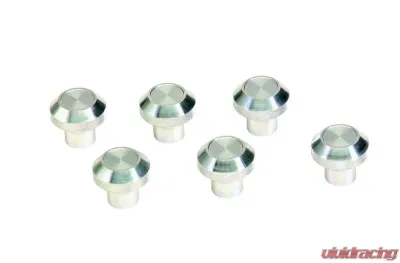Kentrol Interior Knob Set 6 Pieces Polished Silver for Jeep CJ 1976-1986 - 30511