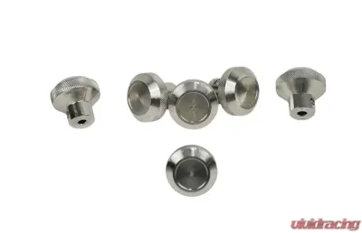 Kentrol Interior Knob Set 6 Pieces Polished Silver for Jeep CJ 1976-1986 - 30511
