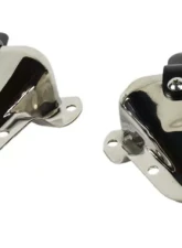 Kentrol Interior Door Latch Brackets Pair Powdercoat Silver for Jeep CJ | YJ 1981-1995                                     - 30513 - Image 2