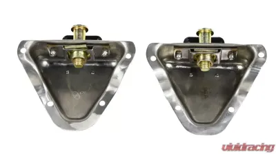 Kentrol Interior Door Latch Brackets Pair Powdercoat Silver for Jeep CJ | YJ 1981-1995 - 30513