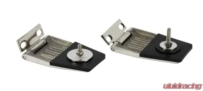 Kentrol Hardtop Liftgate Hinge Pair Polished Silver for Jeep YJ | TJ 1987-2006 - 30516