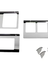 Kentrol Dash Overlay Set (3 Pieces) Polished Silver for Jeep YJ 1987-1995                                     - 30519 - Image 5