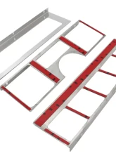 Kentrol Dash Overlay Set (3 Pieces) Polished Silver for Jeep YJ 1987-1995                                     - 30519 - Image 4