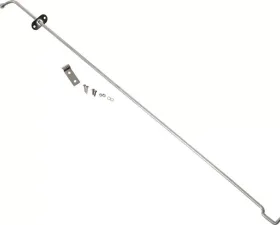 Kentrol Hood Prop Rod Polished Silver Jeep CJ 1972-1986