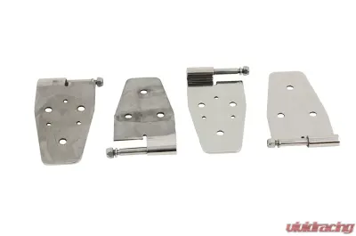 Kentrol Door Hinge Set 4 Pieces Polished Silver for Jeep TJ 1997-2006 - 30525
