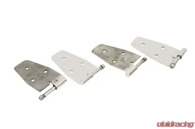 Kentrol Door Hinge Set 4 Pieces Polished Silver for Jeep TJ 1997-2006 - 30525