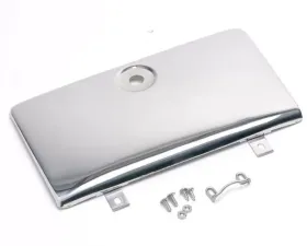 Kentrol Glove Box Door with OE Key Lock Polished Silver for Jeep CJ 1972-1986