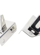 Kentrol LED Light Bar Bracket Pair Polished Silver for Jeep CJ | YJ 1976-1995                                     - 30531 - Image 2