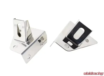 Kentrol LED Light Bar Bracket Pair Polished Silver for Jeep CJ | YJ 1976-1995 - 30531