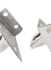 Kentrol LED Light Bar Bracket Pair Polished Silver for Jeep CJ | YJ 1976-1995                                     - 30531 - Image 4