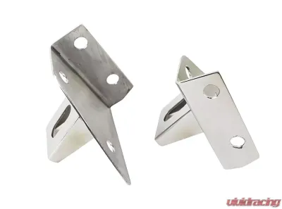 Kentrol LED Light Bar Bracket Pair Polished Silver for Jeep CJ | YJ 1976-1995 - 30531
