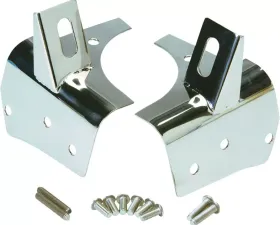 Kentrol Light Bracket Pair Polished Silver Jeep TJ 1997-2006