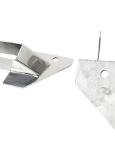 Kentrol Mirror Relocation Bracket Pair Polished Silver for Jeep YJ 1987-1995                                     - 30533 - Image 3