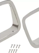Kentrol Headlight Bezels Pair Polished Silver for Jeep YJ 1987-1995                                     - 30536 - Image 6