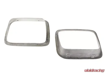 Kentrol Headlight Bezels Pair Polished Silver for Jeep YJ 1987-1995 - 30536