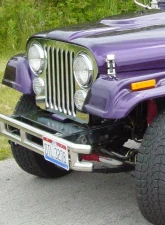 Kentrol Headlight Bezels Pair Polished Silver for Jeep CJ 1972-1986                                     - 30537 - Image 5