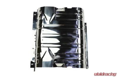 Kentrol Gas Tank Skid Plate with Strap, Polished Silver for Jeep CJ | YJ 1976-1990 - 30539