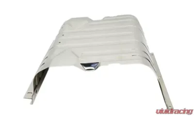 Kentrol Gas Tank Skid Plate with Strap, Polished Silver for Jeep CJ | YJ 1976-1990 - 30539