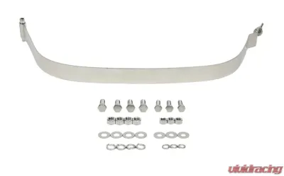 Kentrol Gas Tank Skid Plate with Strap, Polished Silver for Jeep CJ | YJ 1976-1990 - 30539