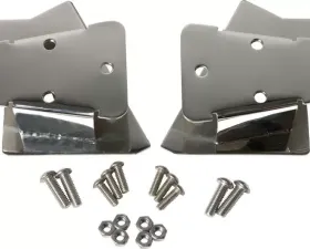 Kentrol Mirror Relocation Bracket Pair Polished Silver for Jeep TJ 2003-2006