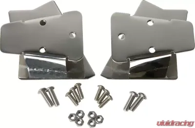 Kentrol Mirror Relocation Bracket Pair Polished Silver for Jeep TJ 2003-2006 - 30542
