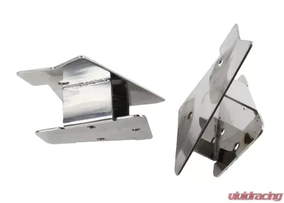 Kentrol Mirror Relocation Bracket Pair Polished Silver for Jeep TJ 2003-2006 - 30542