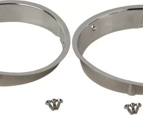 Kentrol Headlight Bezels Pair Polished Silver for Jeep TJ 1997-2006