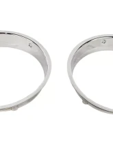 Kentrol Headlight Bezels Pair Polished Silver for Jeep TJ 1997-2006                                     - 30543 - Image 2