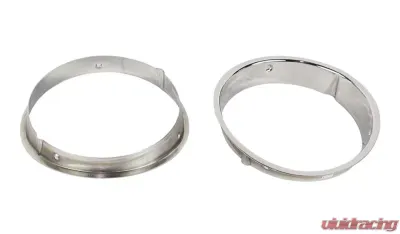 Kentrol Headlight Bezels Pair Polished Silver for Jeep TJ 1997-2006 - 30543