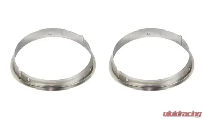 Kentrol Headlight Bezels Pair Polished Silver for Jeep TJ 1997-2006 - 30543