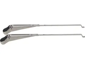 Kentrol Windshield Wiper Arms Pair Polished Silver for Jeep CJ 1968-1986