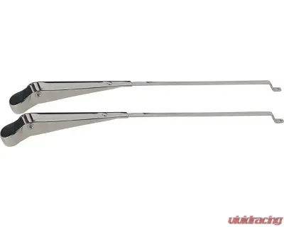 Kentrol Windshield Wiper Arms Pair Polished Silver for Jeep CJ 1968-1986 - 30544