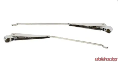 Kentrol Windshield Wiper Arms Pair Polished Silver for Jeep CJ 1968-1986 - 30544