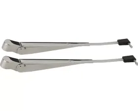 Kentrol Windshield Wiper Arms Pair Polished Silver for Jeep YJ 1987-1995
