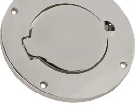 Kentrol Billet Style Gas Hatch Polished Silver for Jeep TJ 1997-2006, 30553