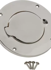 Kentrol Billet Style Gas Hatch Polished Silver for Jeep TJ 1997-2006, 30553                                     - 30553 - Image 8