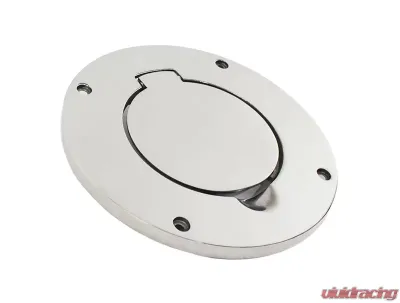 Kentrol Billet Style Gas Hatch Polished Silver for Jeep TJ 1997-2006, 30553 - 30553