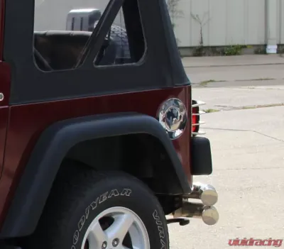 Kentrol Billet Style Gas Hatch Polished Silver for Jeep TJ 1997-2006, 30553 - 30553