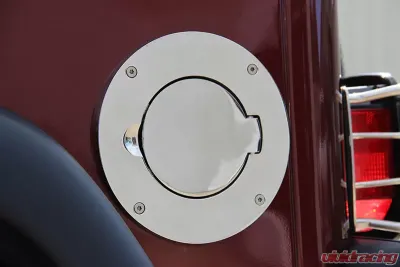 Kentrol Billet Style Gas Hatch Polished Silver for Jeep TJ 1997-2006, 30553 - 30553