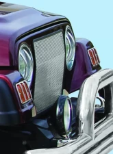 Kentrol Euro Light Guard Set, 4 Pieces, Polished Silver, Fits Jeep TJ 1997-2006                                     - 30557 - Image 6