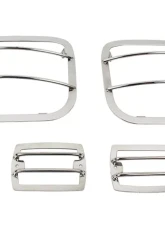 Kentrol Light Guard Set 4 Pieces Polished Silver for Jeep YJ 1987-1995                                     - 30558 - Image 2