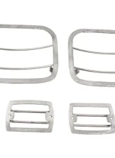 Kentrol Light Guard Set 4 Pieces Polished Silver for Jeep YJ 1987-1995                                     - 30558 - Image 3