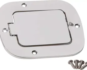 Kentrol Billet Style Gas Hatch Polished Silver for Jeep CJ | YJ 1977-1995