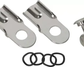 Kentrol Tailgate Latch Pair Polished Silver for Jeep CJ8 1976-1986