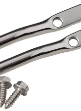 Kentrol Door Strap Pins Pair Polished Silver for Jeep TJ 1997-2006                                     - 30569 - Image 4
