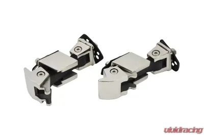 Kentrol Hood Catch Pair Polished Silver Jeep JK 2007-2018 - 30571