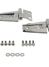 Kentrol Hood Hinge Pair Polished Silver Jeep JK 2007-2018                                     - 30572 - Image 2