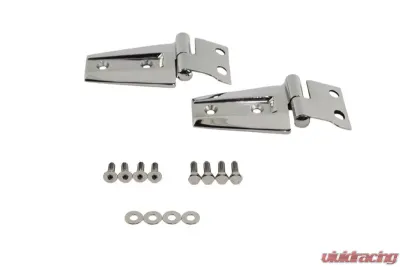 Kentrol Hood Hinge Pair Polished Silver Jeep JK 2007-2018 - 30572