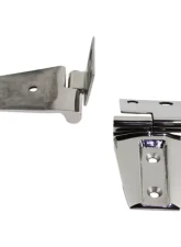 Kentrol Hood Hinge Pair Polished Silver Jeep JK 2007-2018                                     - 30572 - Image 4