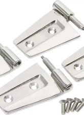 Kentrol Door Hinge Set, 4 Pieces, Polished Silver, Fits Jeep JK 2007-2018                                     - 30575 - Image 7